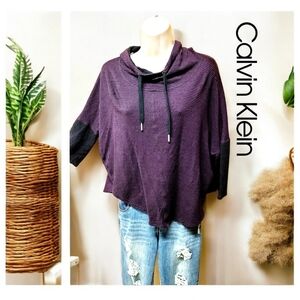 Calvin Klein oversized striped hoodie size large